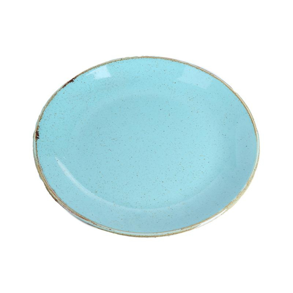 Тарілка кругла Porland Turquoise 187628/T 280 мм бірюзова