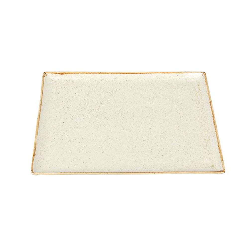 Блюдо для подачі прямокутне 27х21 см Porland Beige 358827/B