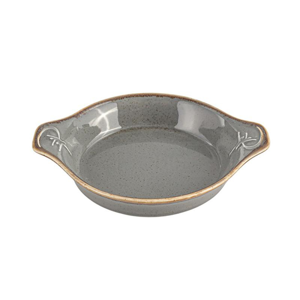 Блюдо для запікання Porland Dark Grey 17 см, темно-сірий фарфор (602922/DG)