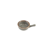 Соусник з ручкою Porland Dark Grey 9 см, фарфор, темно-сірий (808111/DG)