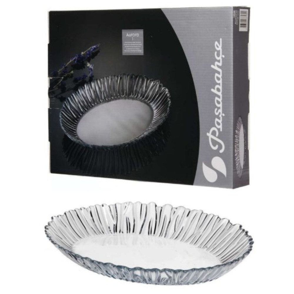 Блюдо овальне Pasabahce Aurora 330х250 мм скляне (10546IDHV)
