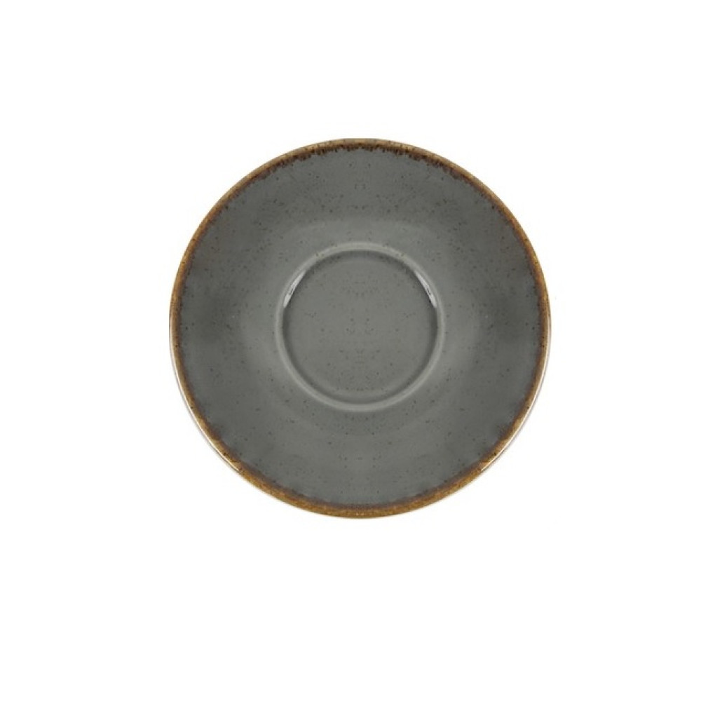 Блюдце порцелянове 12 см Porland Dark Grey 122112/DG темно-сіре
