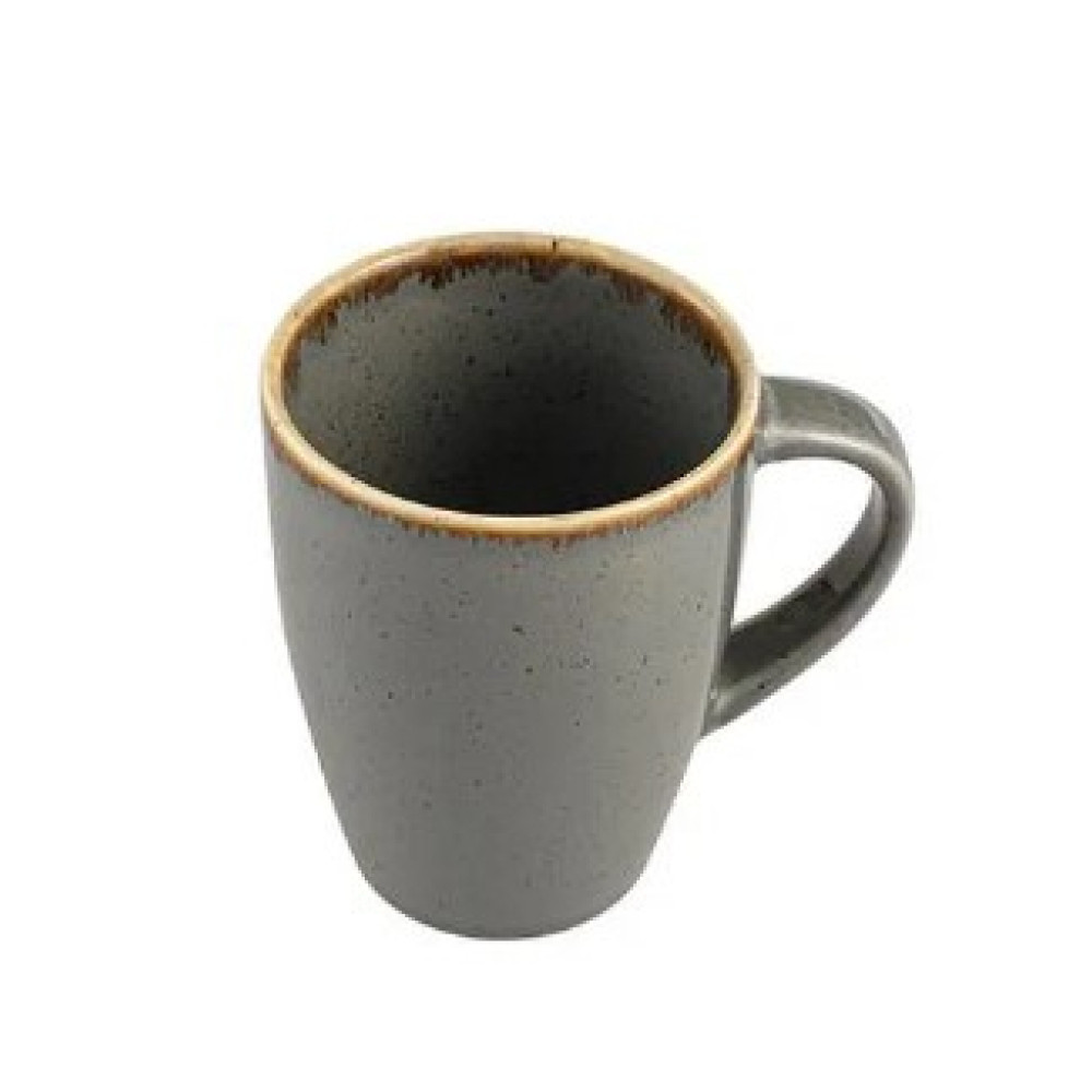 Чашка Porland Dark Grey 260 мл, фарфор, темно-сіра (420729/DG)