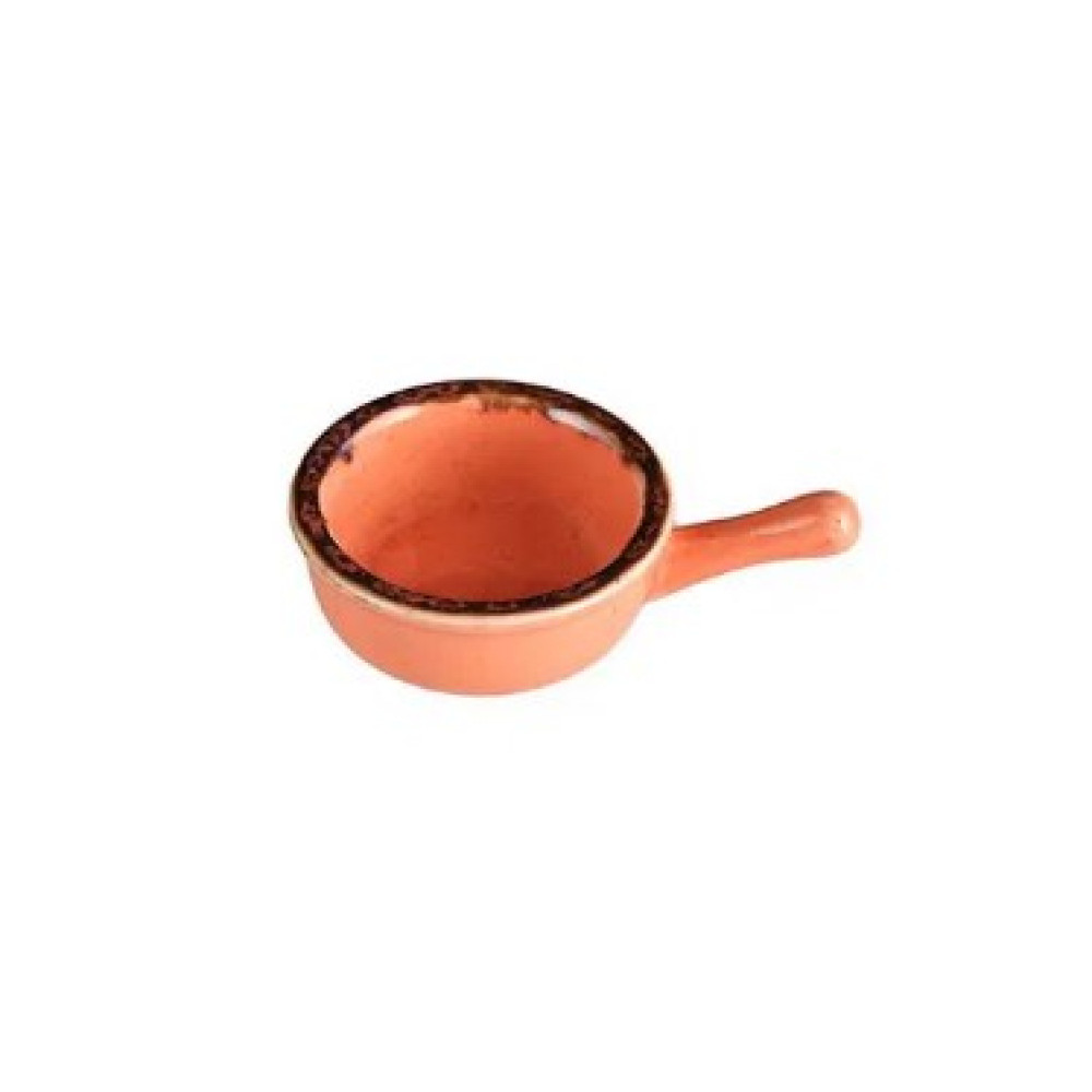 Соусник з ручкою 9 см Porland 808111/O помаранчевий порцеляна