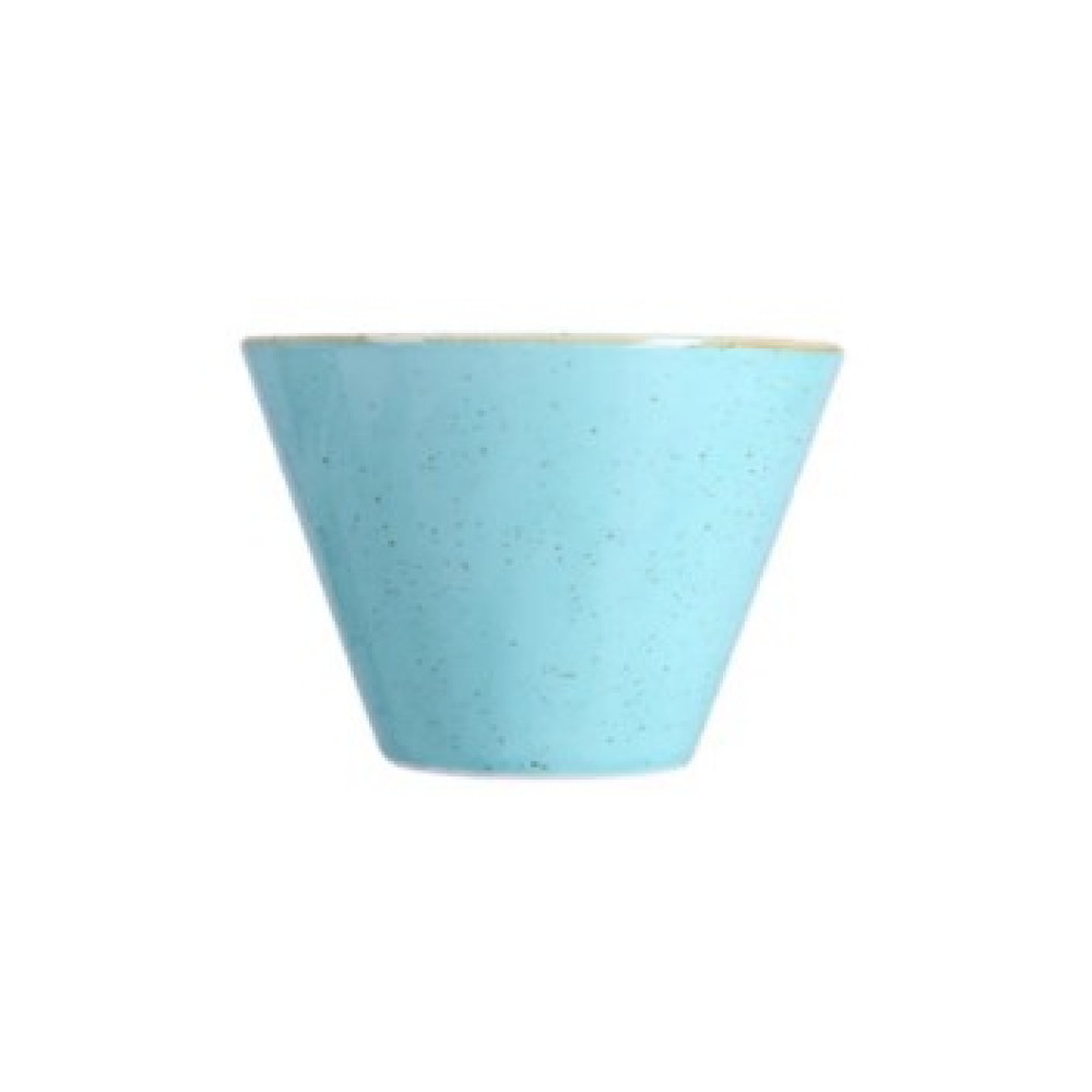 Салатник конус Porland Turquoise 9 см, бирюзовый фарфоровый