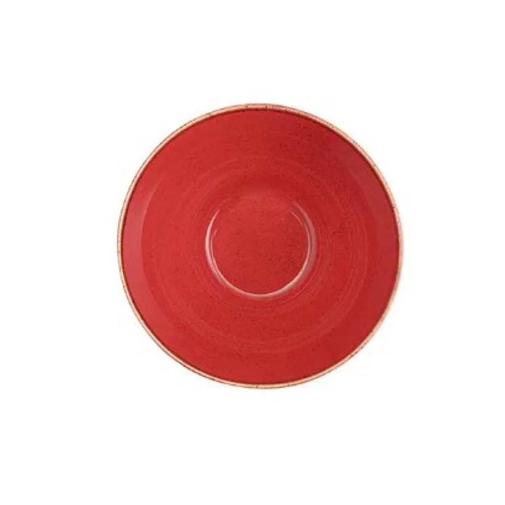 Салатник 16 см Porland Red 368216/R, красный фарфор