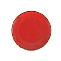Тарелка фарфоровая круглая Porland Red 187618/R 180 мм красная (187618/RIDHV)