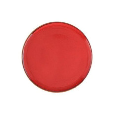 Тарелка для пиццы круглая Porland Red 200 мм красная фарфор (162920/RIDHV)