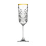 Набор бокалов для шампанского Pasabahce Timeless Golden touch 175 мл, 4 шт (440356G)