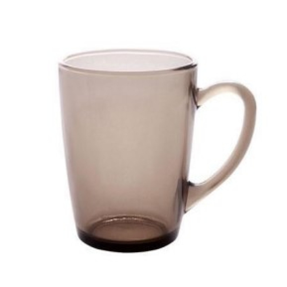 Чашка скляна White Coffee 330 мл, 9434, димчастий відтінок