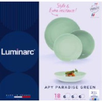 Столовий сервіз Luminarc APY Paradise Green 18 предметів (X1162)