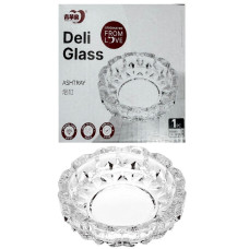 Попільничка скляна Helios Round Crystal 118 мм (YG1006) Попільничка скляна Helios Round Crystal 118 мм (YG1006)