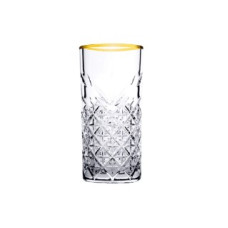 Набір високих склянок Timeless Golden touch 450 мл, 4 шт., Pasabahce 52800G