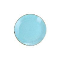 Тарелка круглая Porland Turquoise 240 мм бирюзовая 187624/T(6)-6