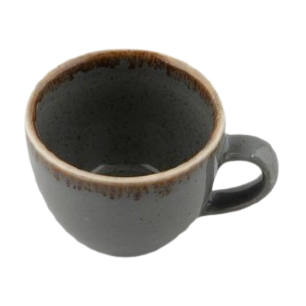 Чашка кавова порцелянова Porland Dark Grey 80 мл (312109/DG-6)
