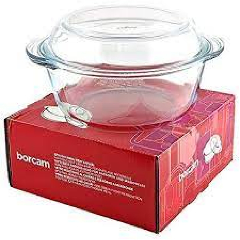 Каструля скляна з кришкою Borcam 2,1 л Pasabahce 59003-6