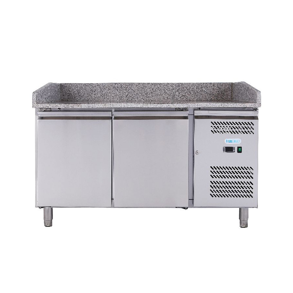 Стол для пиццы 2-х дверной с гранитной поверхностью Forcold G-PZ2600TN-FC