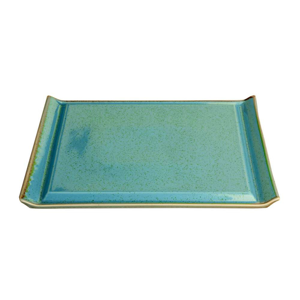 Блюдо прямоугольное для подачи 320х260 мм Porland Seasons Turquoise