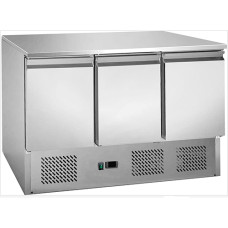 Стол холодильный 3-х дверной Atelier А-S903 SS TOP, с нижним агрегатом без борта