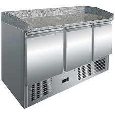 Стол для пиццы 3-х дверной Atelier А-S903PZ, нижний агрегат, гранитная поверхность