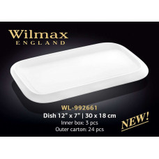 Wilmax Блюдо прямокутне з полями 300х180 мм