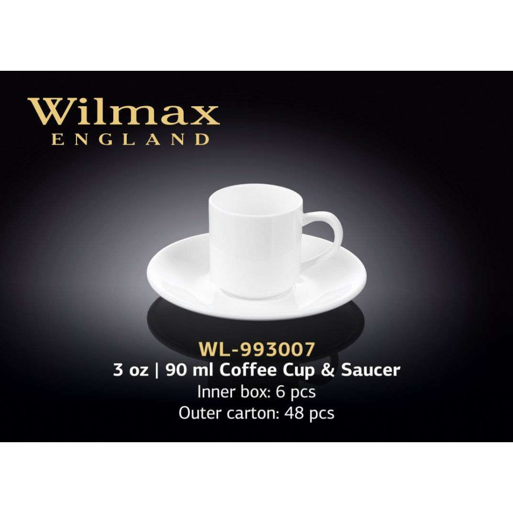 Wilmax Чашка кавова з блюдцем 90 мл