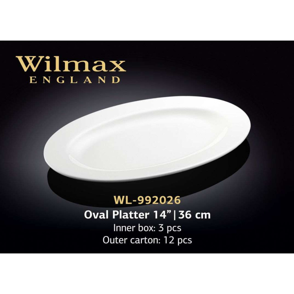 Wilmax Блюдо овальне з бортом 360 мм