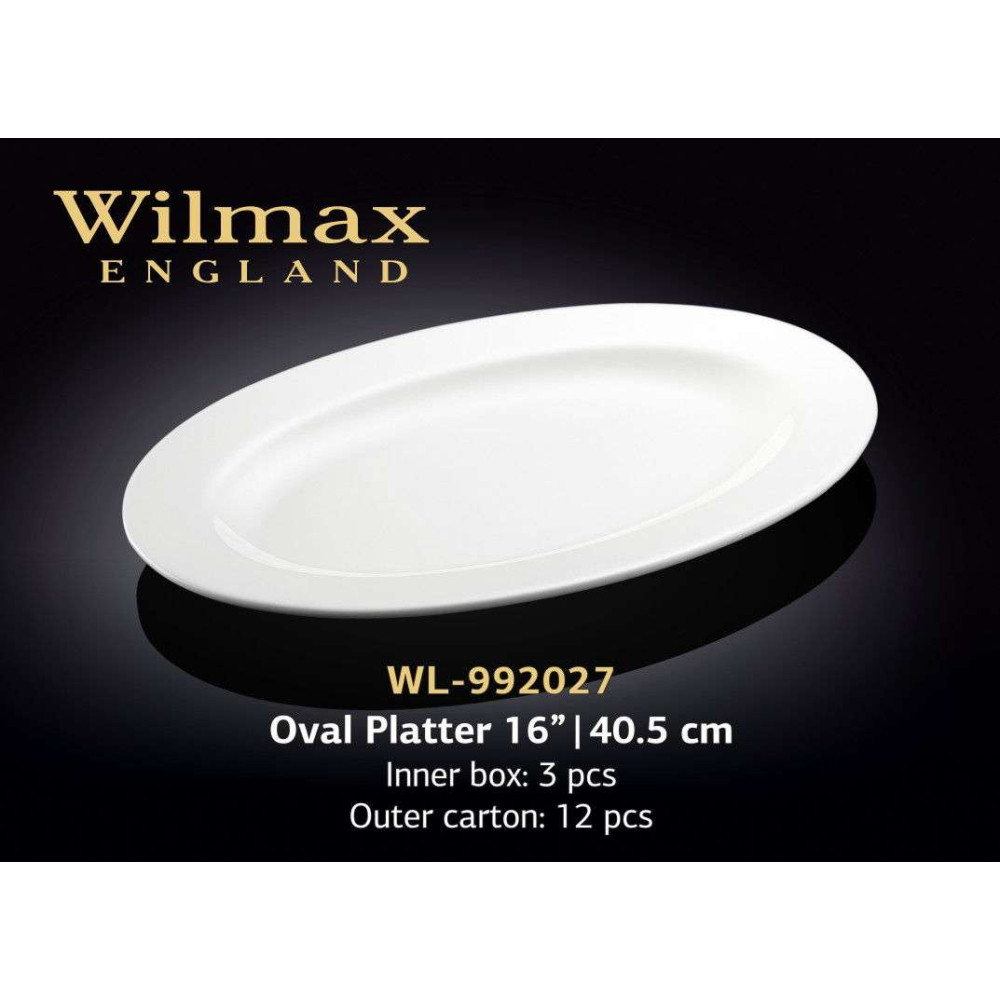 Wilmax Блюдо овальне з бортом 405 мм