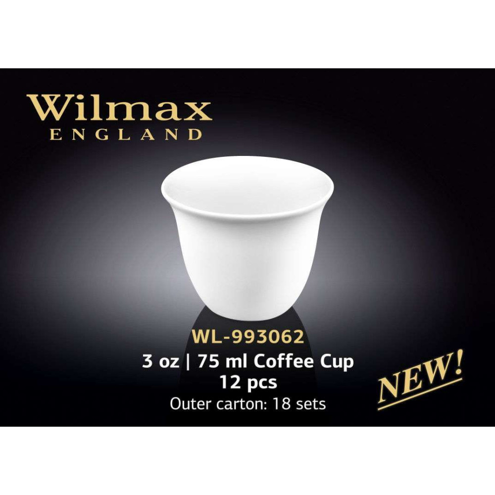 Wilmax Набір чашок кавових 75 мл (12 шт) Color