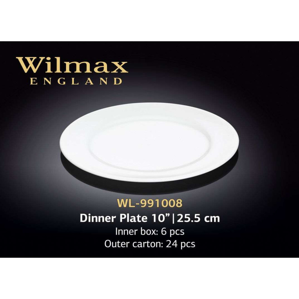Wilmax Тарілка кругла з бортом 255 мм
