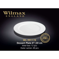 Wilmax Тарілка кругла з бортом 200 мм Pro