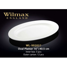 Wilmax Блюдо овальне з бортом 405 мм