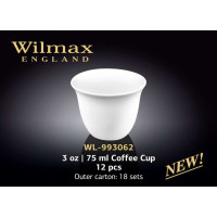 Wilmax Набір чашок кавових 75 мл (12 шт) Color
