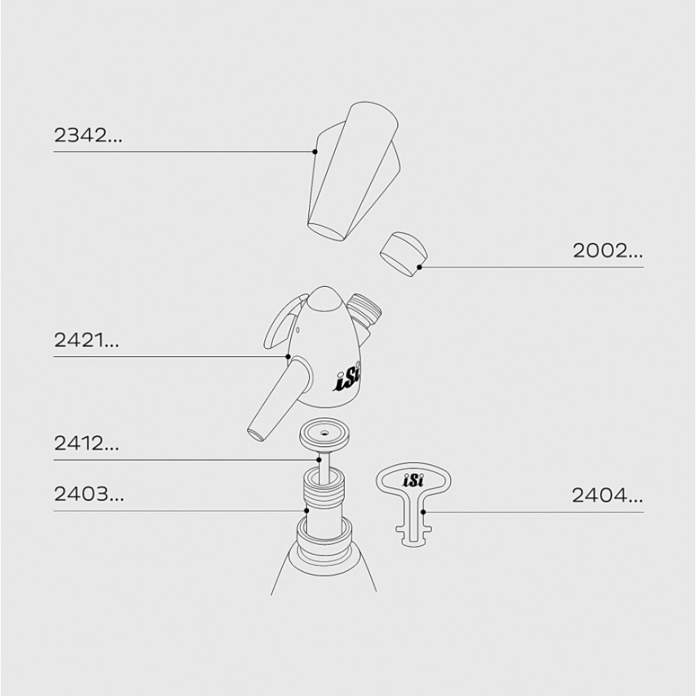 Сифон для содової iSi Soda 1 л