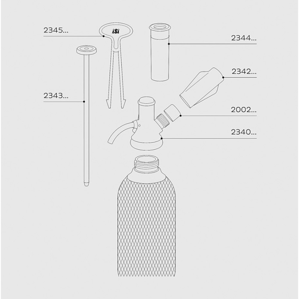 Сифон для содової iSi Classic Sodamaker 1 л