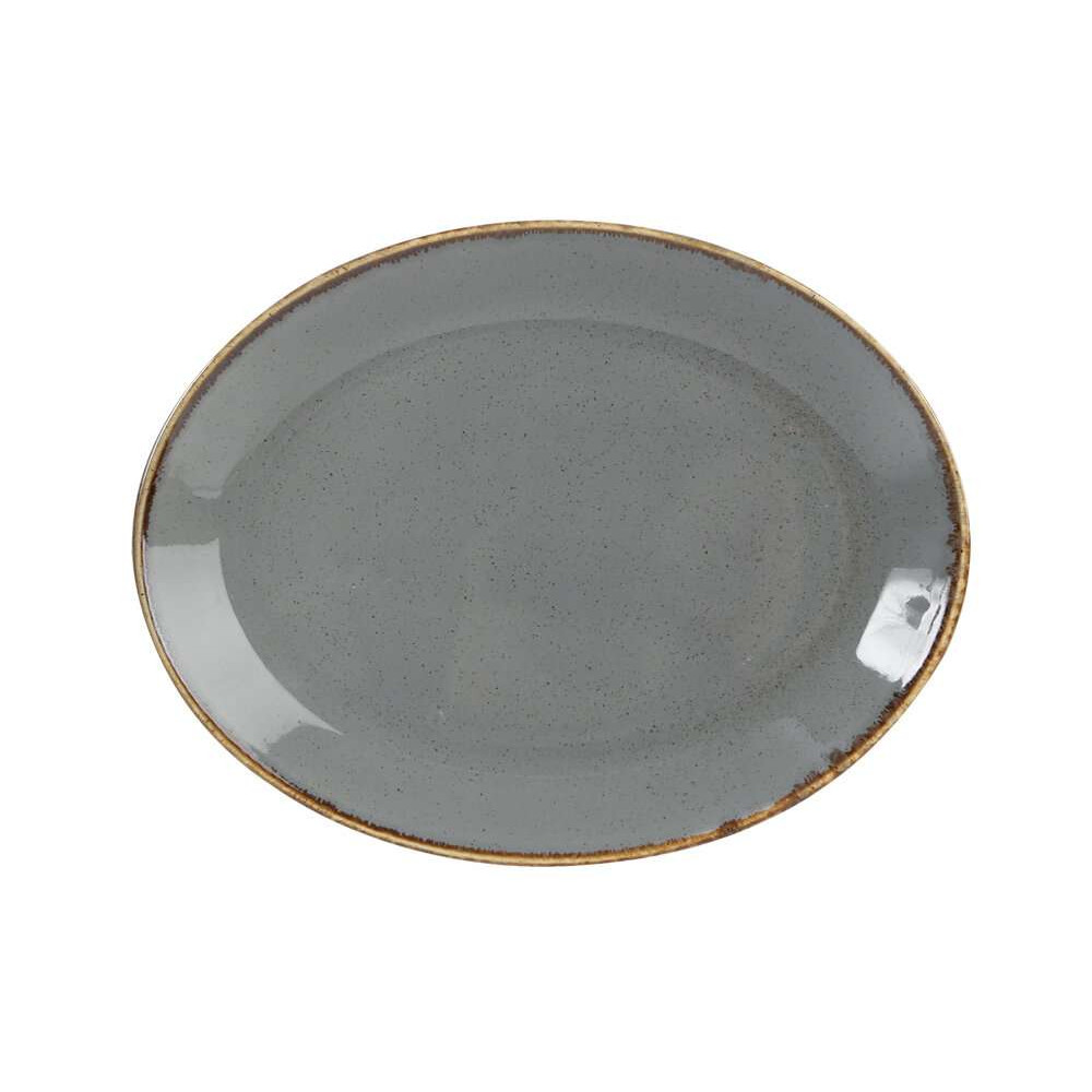 Porland Seasons Dark Gray Блюдо овальне 310 мм