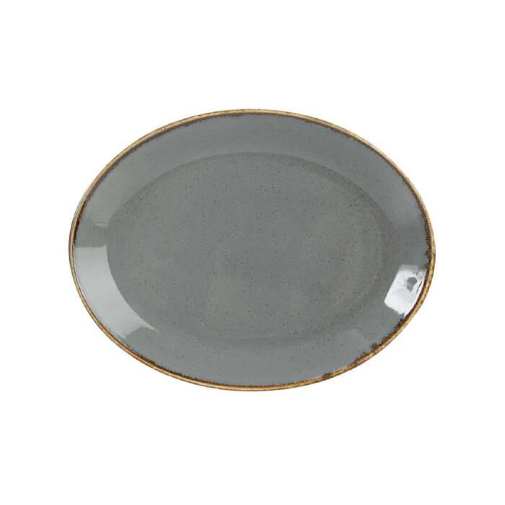 Porland Seasons Dark Gray Блюдо овальне 240 мм