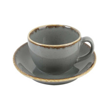 Porland Seasons Dark Gray Чашка чайна 320 мл з блюдцем 160 мм в наборі