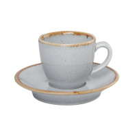 Porland Seasons Grey Чашка кавова 80 мл з блюдцем 120 мм в наборі