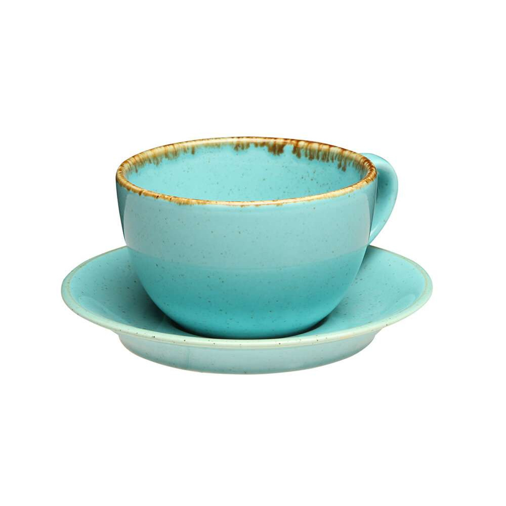 Porland Seasons Turquoise Чашка чайна 320 мл з блюдцем 160 мм в наборі