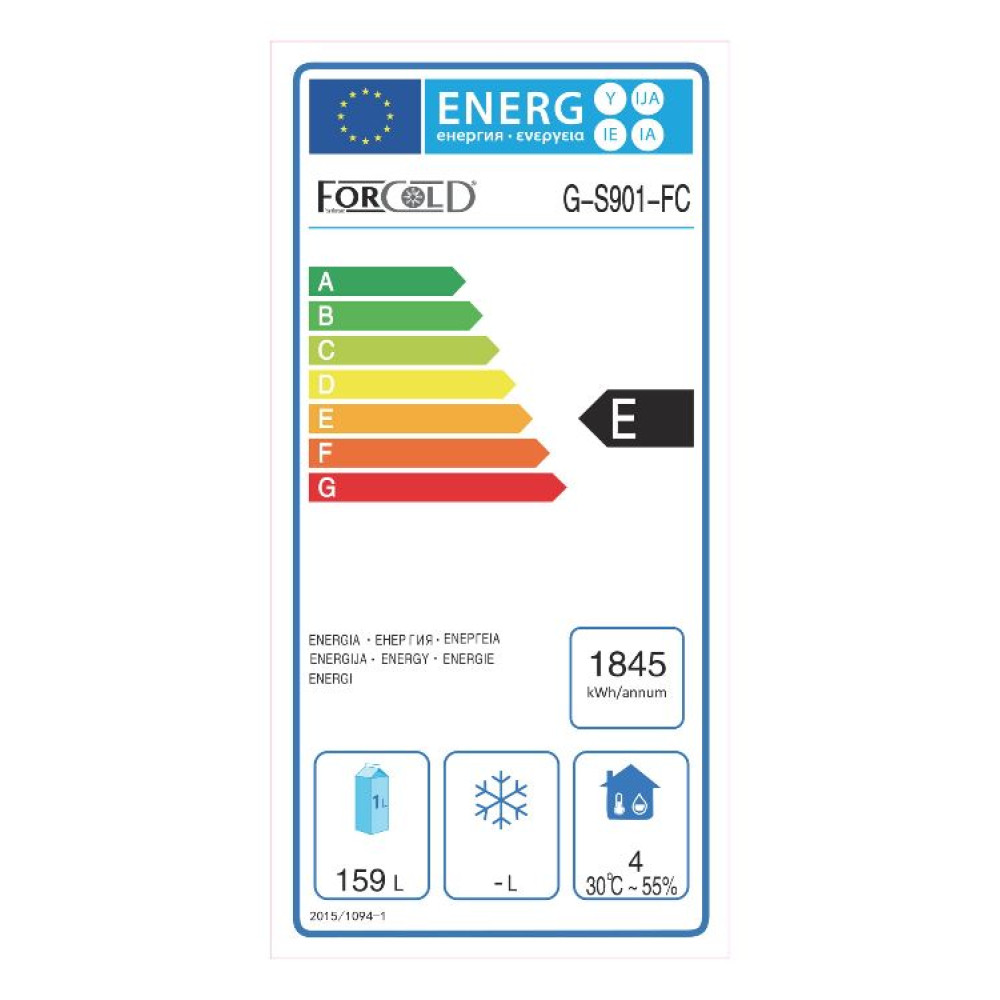 Стіл холодильний 2-х дверний без борта Forcold G-S901-FC