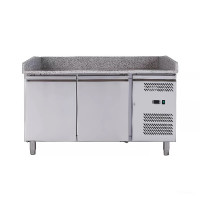 Стіл для піци 2-х дверний з бортом  Atelier А-PZ2600TN, гранітна поверхня