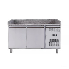 Стіл для піци 2-х дверний з бортом  Atelier А-PZ2600TN, гранітна поверхня