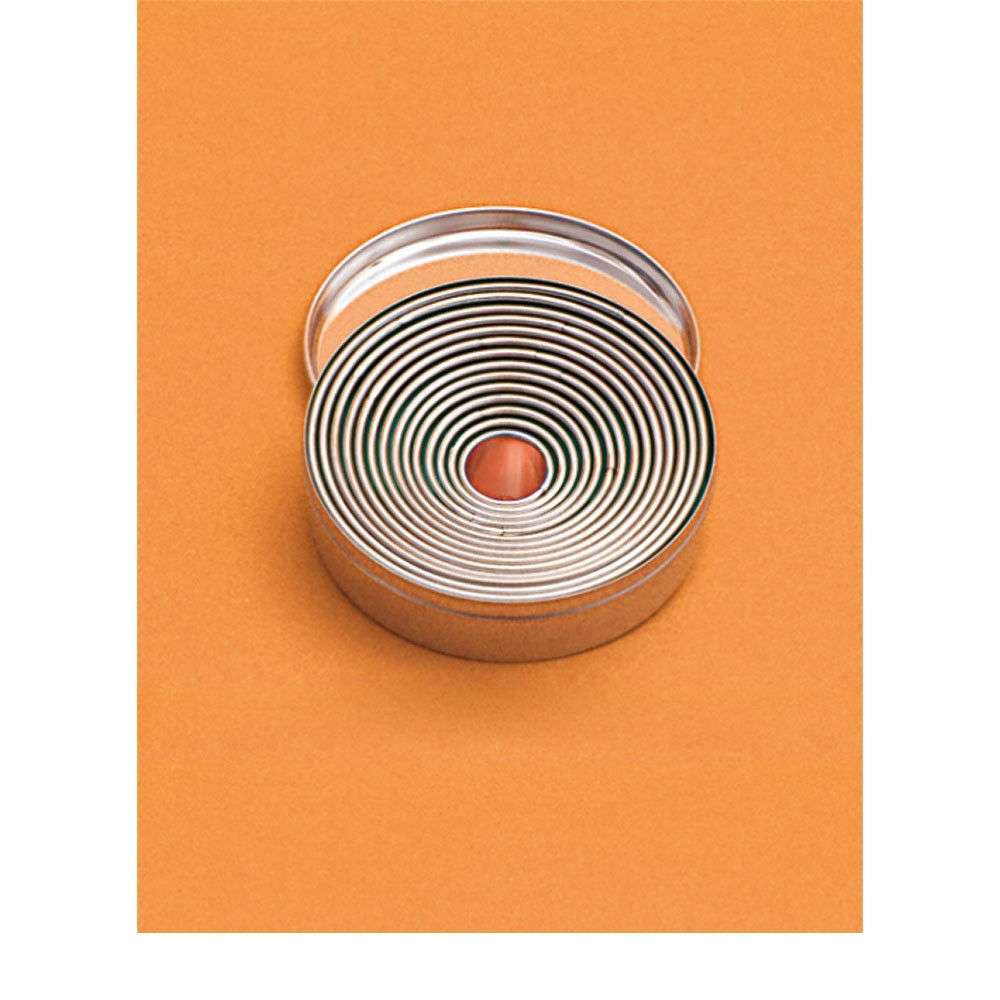 Набор форм "Круг" Stalgast 528010 (14 форм от 20 до 110 мм, h-30 мм, гладкие)