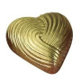 Форма для шоколадних цукерок праліне Сердце з хвилястим декором 28 шт по 7 г Martellato Італія MA1513