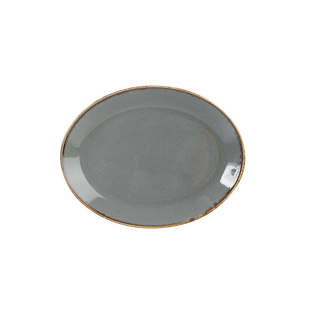 Блюдо овальне 360 мм Porland Seasons Dark Gray