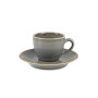 Чашка кавова 80 мл із блюдцем 120 мм у наборі Porland Seasons Dark Gray