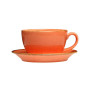 Чашка чайна 320 мл із блюдцем 160 мм у наборі Porland Seasons Orange