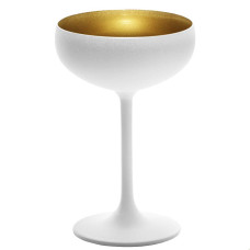 Бокал для шампанского Stoelzle Olympic матовый-белый/золотой 230 мл