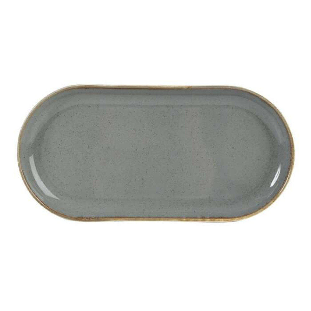 Блюдо овальне 320 мм Porland Seasons Dark Gray